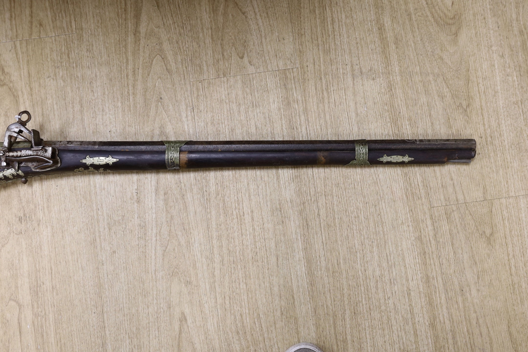 An Eastern antique flintlock musket